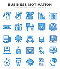 Business Motivation Icon Bundle 25 Icons for Websites and Apps