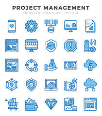 Project Management Icon Bundle 25 Icons for Websites and Apps