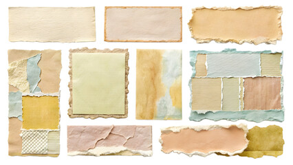 Fototapeta premium realistic torn paper edges, torn paper