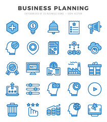 Business Strategy Icon Pack 25 Vector Symbols for Web Design.