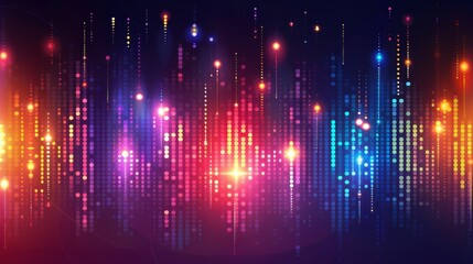 Digital graphic of music equalizer, vector illustration, vibrant background for brochure, website, flyer, print, poster, modern and stylish