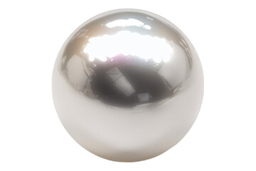 White pearl isolated on white background