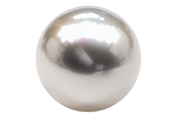 White pearl isolated on white background