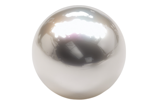 White pearl isolated on white background