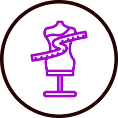 Fashion Design Line Purple Circle Black