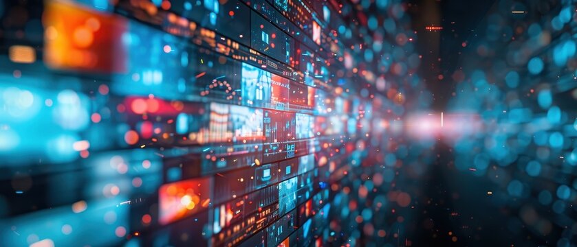 Digital art depicting AI editing multi-camera footage for coherent views, AI-powered video editing, multi-angle synchronization