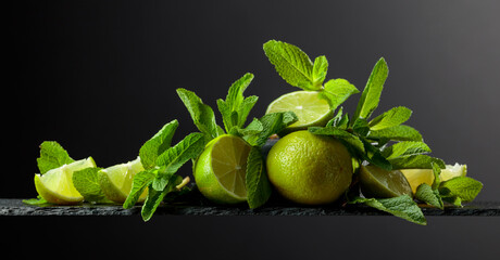 Lime and mint.
