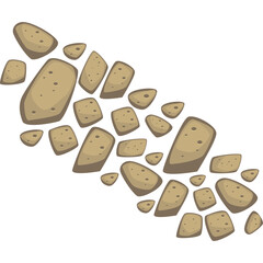 Pathway Stone Paving Pattern