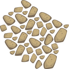 Pathway Stone Paving Pattern