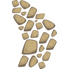 Pathway Stone Paving Pattern