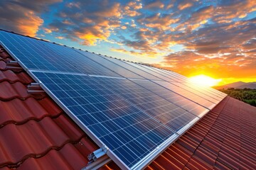 Solar Panel Roof House