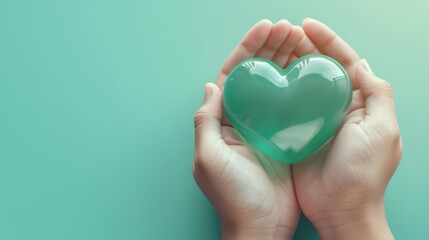 Obraz premium The Hands Holding Heart