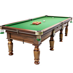 snooker table on transparent background