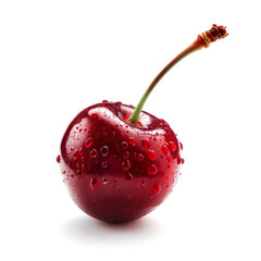 fresh cherry isolated on white background