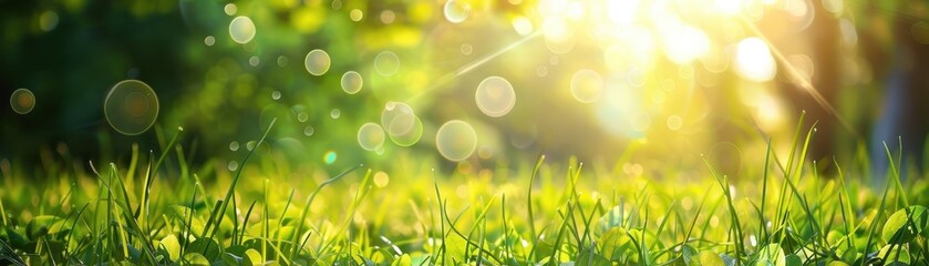 Sunlight Through Grass Blades