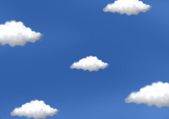 Obraz premium blue sky with clouds
