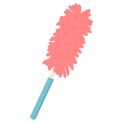 Cleaning Tools Clipart. Housekeeping Accessories. Isolated on White Background.