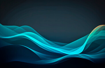 Fototapeta premium Blurred waves background