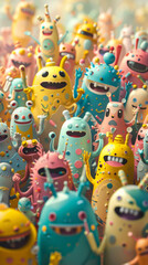 Fototapeta premium cute_aliens_toys
