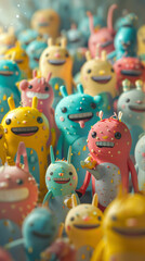 Fototapeta premium cute_aliens_toys