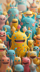 Obraz premium cute_aliens_toys