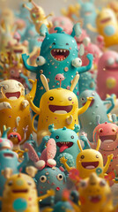 Fototapeta premium cute_aliens_toys