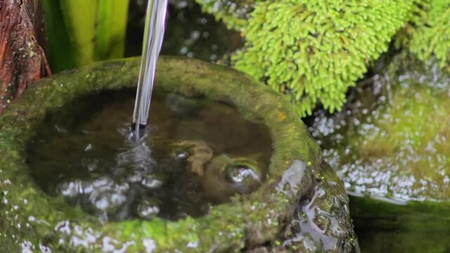 Mini Fountain in the garden 