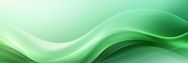 Fototapeta premium Abstract Green Wave Background