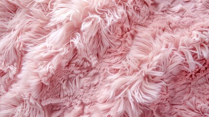 texture of a fluffy pink rug