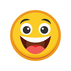 Happy smiley emoticon face vector