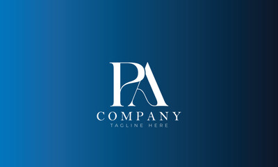 PA logo, Business logo, Gaming logo, Clothing logo, Letter logo