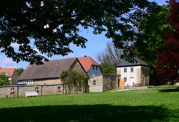 Historical Castle and Park Kromsdorf in the Town Weimar, Thuringia