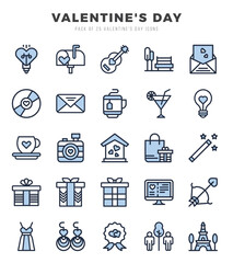 Obraz premium Valentine'S Day Icon Bundle 25 Icons for Websites and Apps