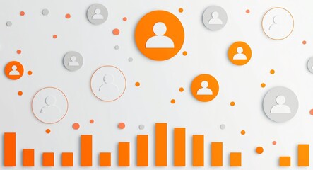 Graphic depicting staffing metrics or employee ratings; HR imagery