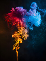 Fototapeta premium Abstract white smoke or steam swirls