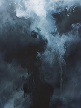 Abstract white smoke or steam swirls