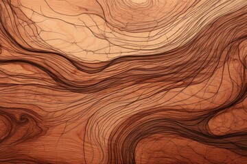 Fototapeta premium Wood Grain Material Structure Background - Generative AI