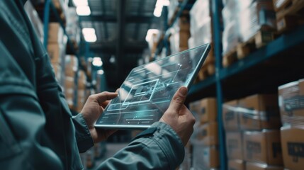 man using tablet computer