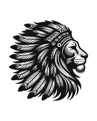 Lion Head Native American