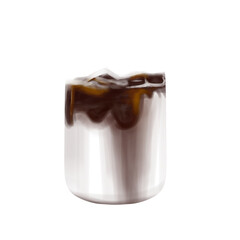 refreshing iced coffee beverage