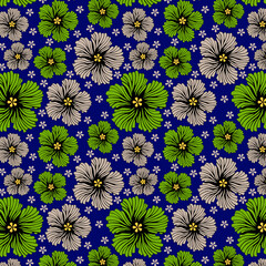 seamless pattern with flowers