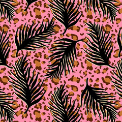 Allover Design Seamless Vector Multicolored Floral Pattern For Summer Prints Composed On Pink Background