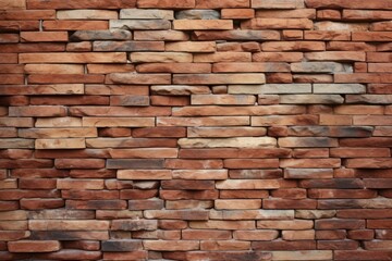 Brick Material Structure Background - Generative AI