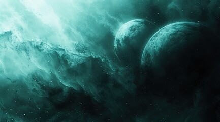 background with clouds and sun