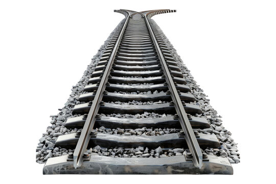 recommend clip art: Steel railway isolated on transparent background