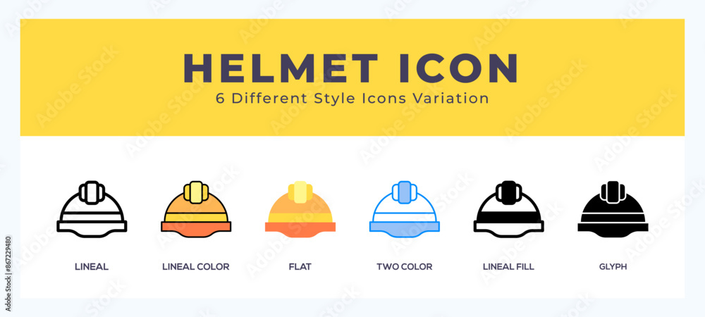 Poster helmet icon for web. mobile apps and ui.