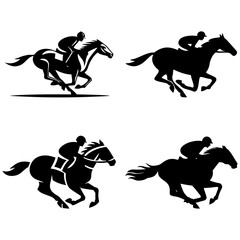 Horse Racing Illustration.