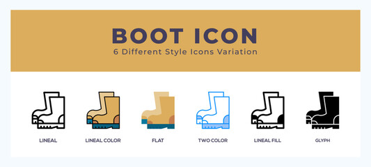 Boot icon. high quality icon symbol for web design