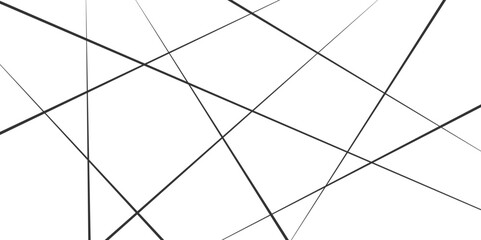 Random chaotic lines abstract geometric pattern. Abstract banner with an asymmetric texture. Black chaotic lines of modern design. flat vector illustration isolated on white background