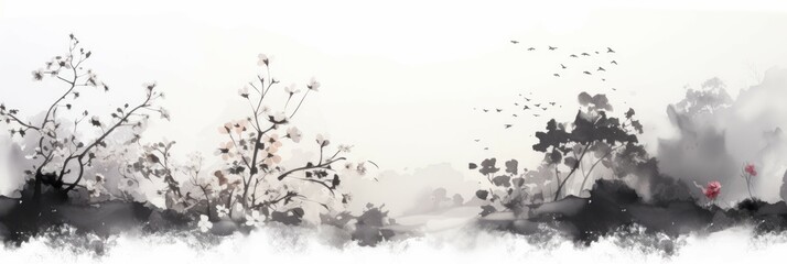Obraz premium Watercolor Material Structure Background - Generative AI